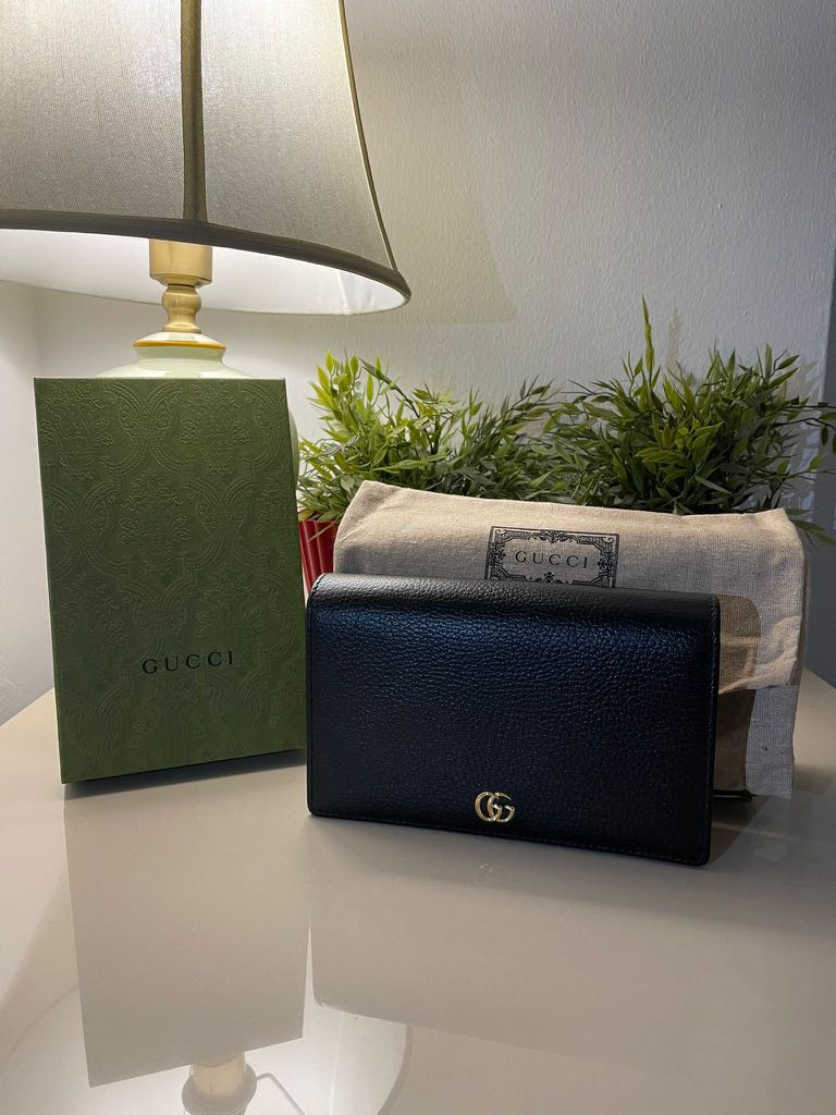 Gucci GG Marmont Chain Wallet Women s Fashion Bags Wallets