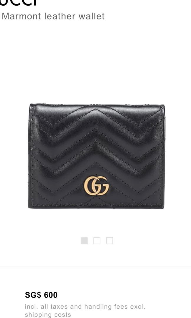 Gg marmont top leather wallet price