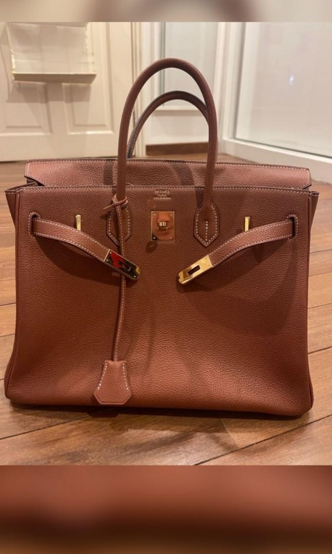 Hermes birkin 35 Gold GHW Luxury Bags Wallets on Carousell