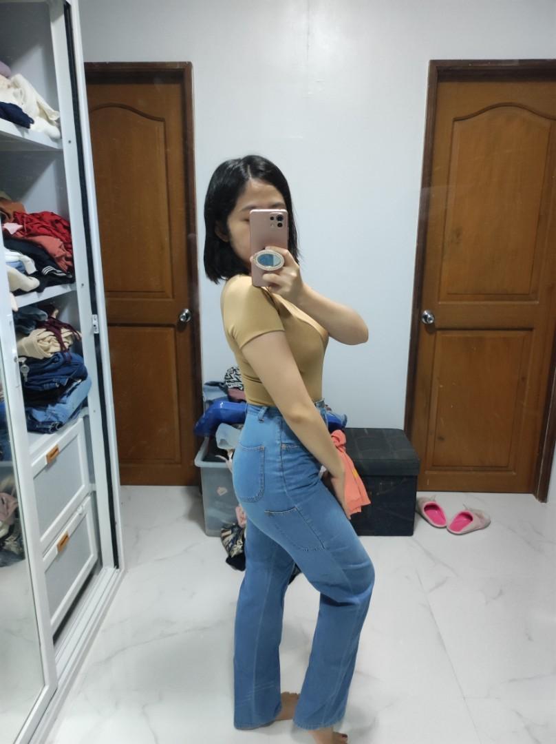 High Waist straight cut jeans, Women's Fashion, Bottoms, Jeans on Carousell