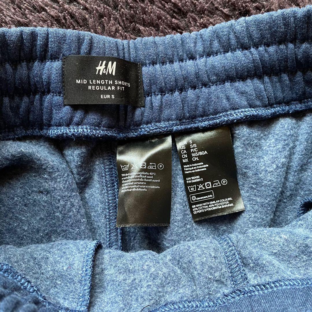 H&M SHORT PANTS / CELANA PENDEK BIRU NAVY, Fesyen Pria ...