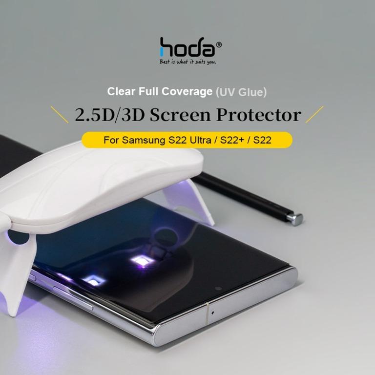 Hoda Tempered Glass for Samsung Galaxy S22 Ultra - 3D UV Full ...