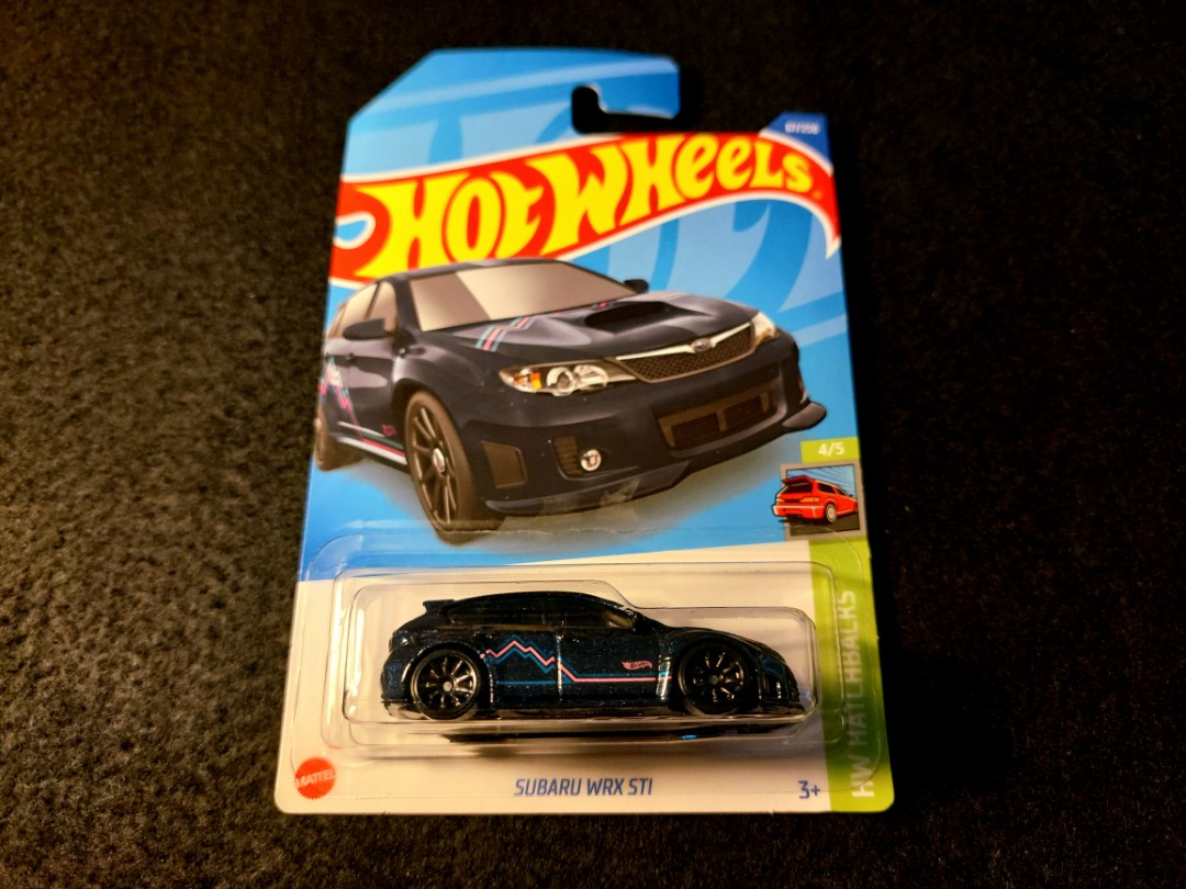 Hot Wheels Subaru WRX STI Die-Cast Car - 1:64 Scale Hatchback Model