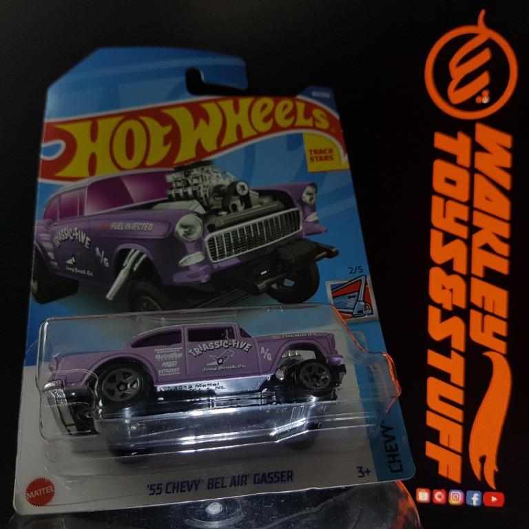 Hot wheels 55 chevy bel air gasser black hot sale