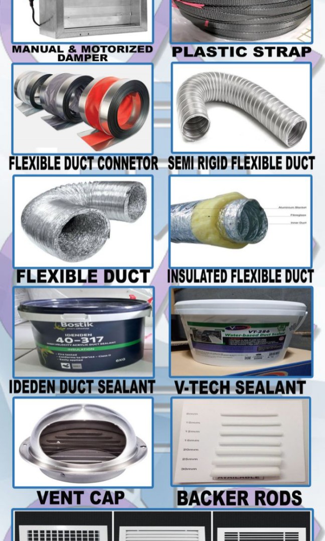 Hvac materials, Commercial & Industrial, Construction & Building