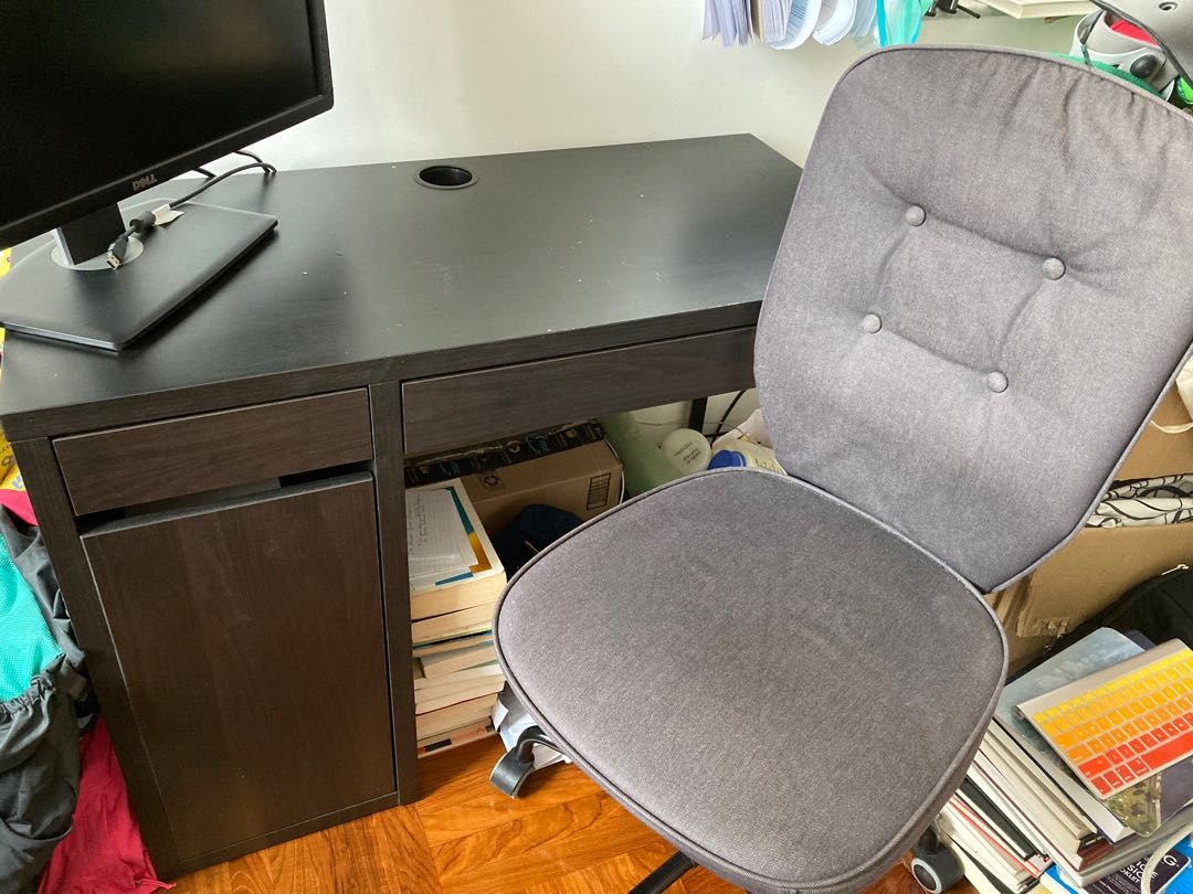 IKEA MICKE desk + chair, 傢俬＆家居, 傢俬, 其他家居傢俬 on Carousell