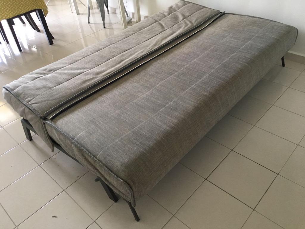 IKEA Karlaby Gray Sofa Bed (3 seater), Furniture & Home Living