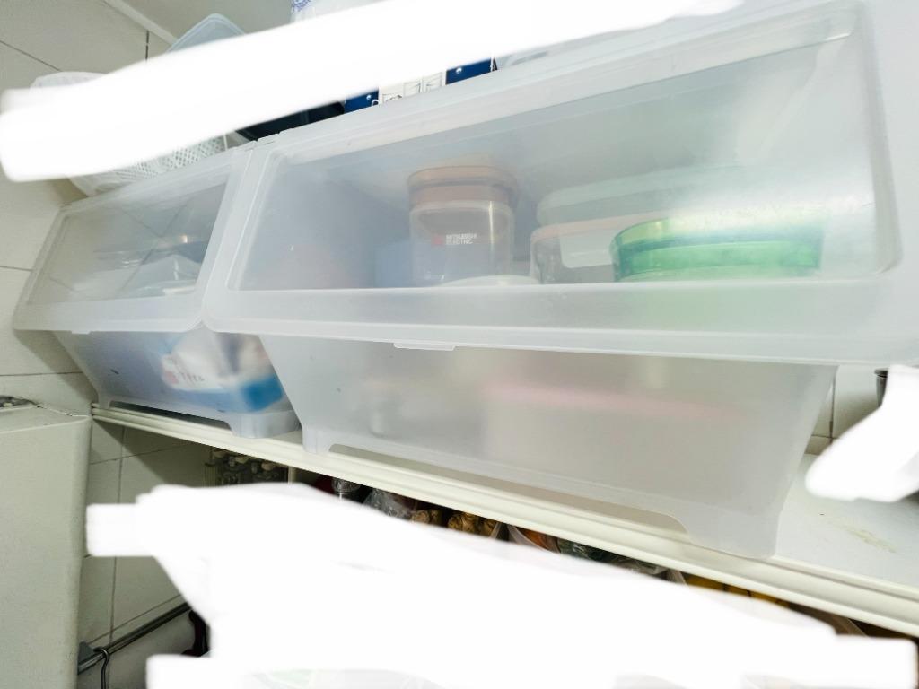 IKEA Plastic Storage Box with lid 2 pcs, 傢俬＆家居, 其他, 收納箱及袋 Carousell
