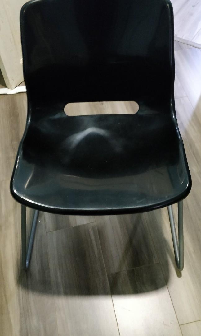 IKEA SNILLE Visitor chair black, Furniture & Home Living, Furniture