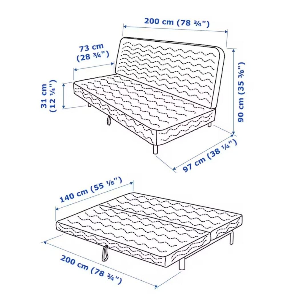 ikea sofa bed, Furniture & Home Living, Furniture, Bed Frames