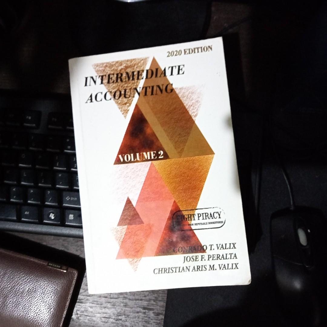 Intermediate Accounting Vol. 2 by Valix (Category: Textbooks) located in Quezon City. Submitted by frugalspends (Listing ID 1169687696, Image 1). Description: 2020 Edition.