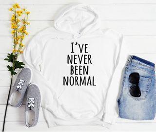 i've never been normal the trend graphic hoodie