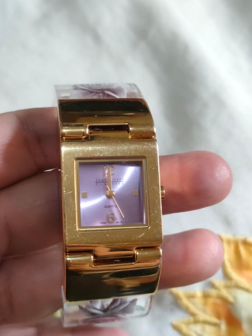 joan rivers bangle watch