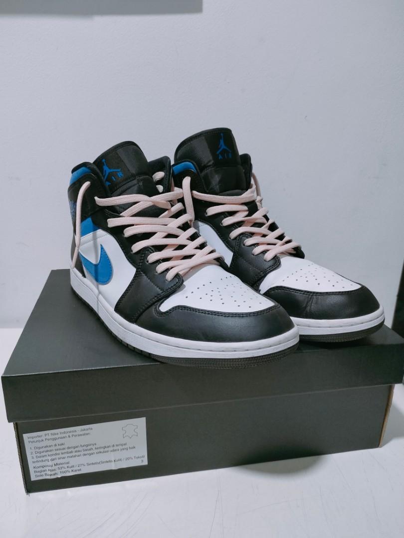 Jual BU Air Jordan 1 ORIGINAL White Racer Blue Black FULL SET