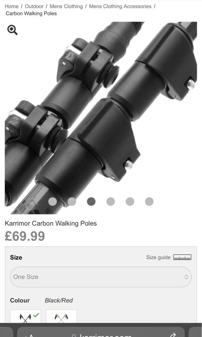 Karrimor carbon walking store pole