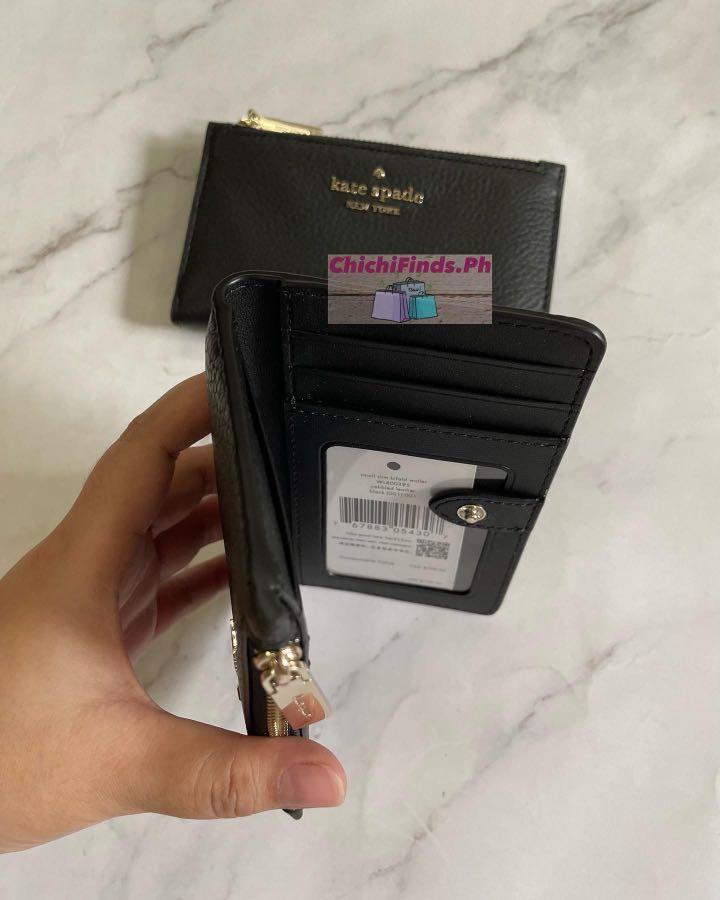 Kate Spade Leila Small Slim Bifold Wallet in Black Women s Fashion Bags amp Wallets Wallets 