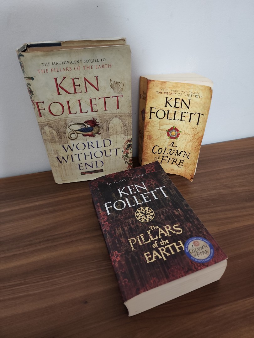 Ken Follett bundle The Pillars of the Earth, World without end, A column of fire, Hobbies