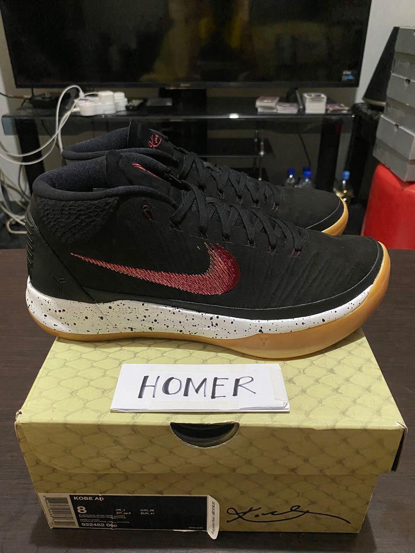 Nike kobe ad mid black gum clearance