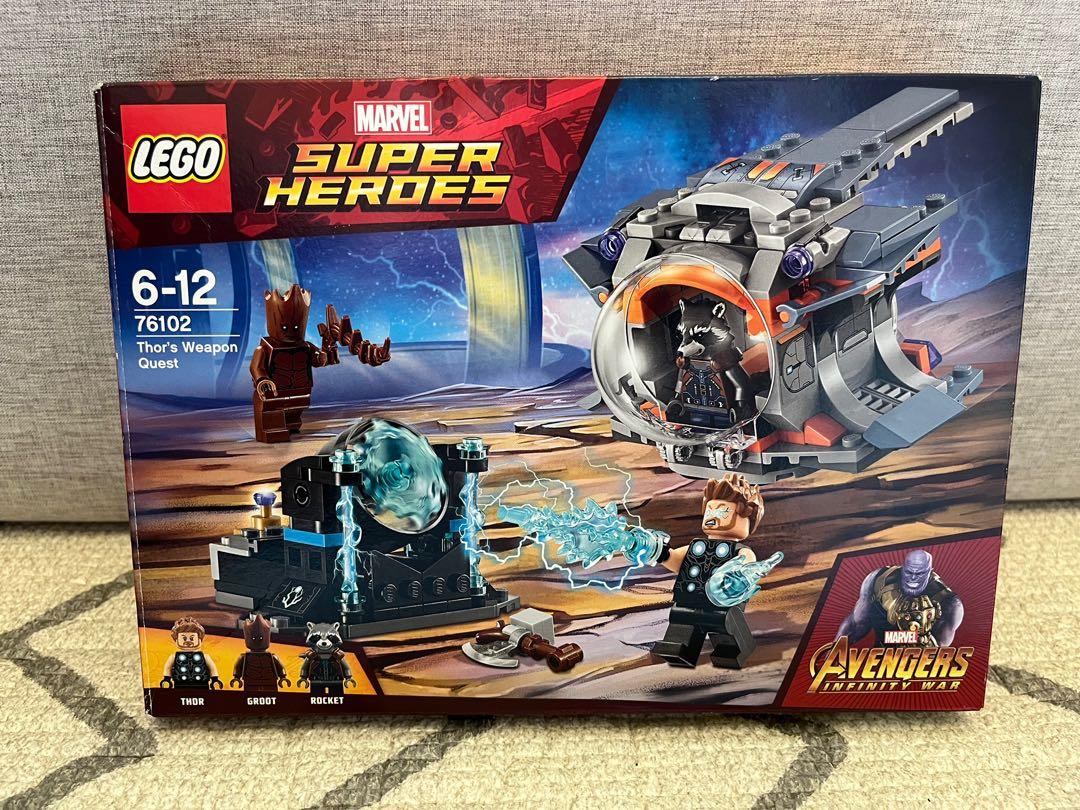 Lego 76102 Marvel Thor Groot Rocket Infinty war non hottoys