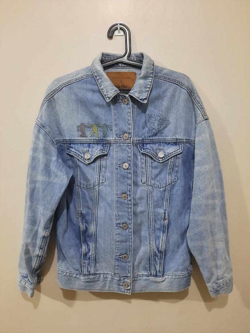 American eagle keith 2025 haring jean jacket