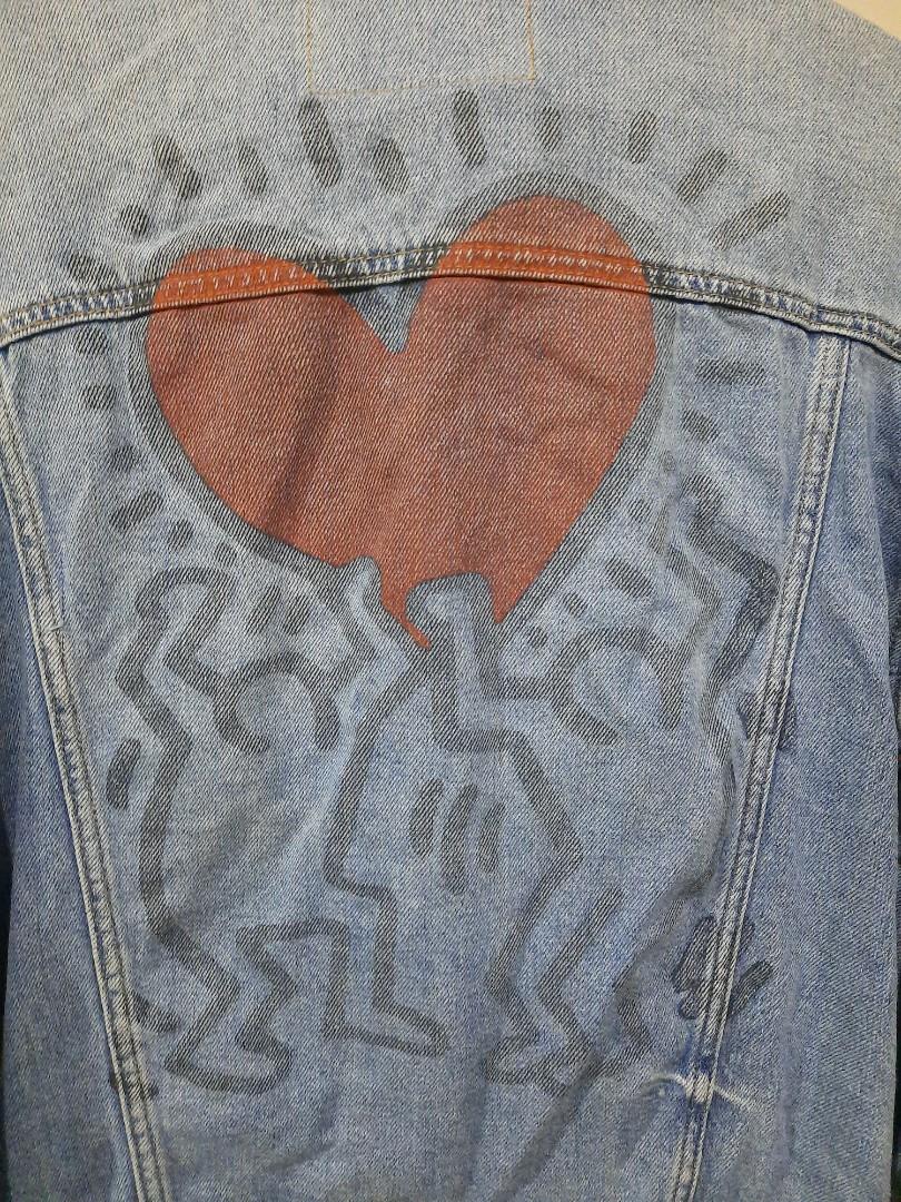 American eagle keith haring jean jacket outlet