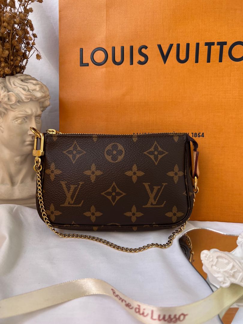 Auth Louis Vuitton Monogram Pochette Ganju M51870 Men,Women,Unisex Sling Bag