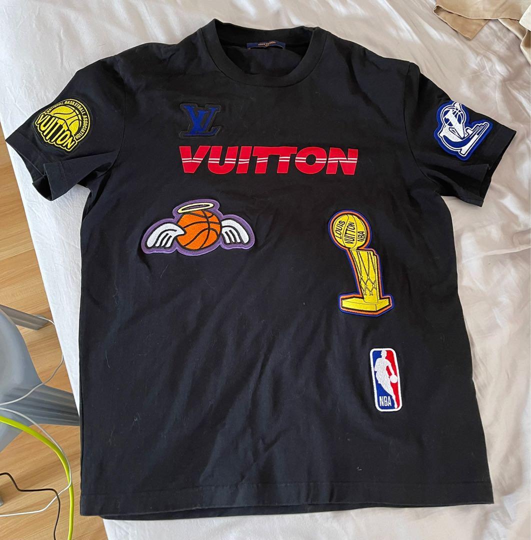 Louis Vuitton x NBA LVXNBA MULTI-LOGO T-SHIRT, Men's Fashion, Tops