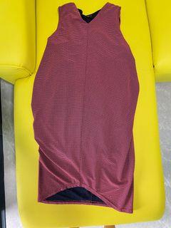 Lver pink netting shapeless dress in size M