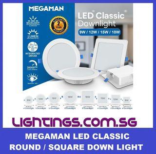 Megaman LED Downlight - Round / Square