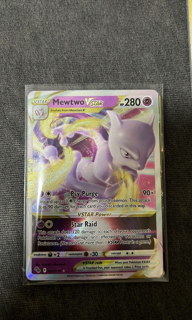 Pokmon go Mewtwo Vstar, Hobbies & Toys, Toys & Games on Carousell