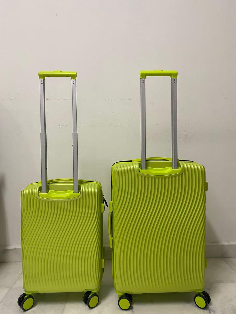 Neon green luggage online