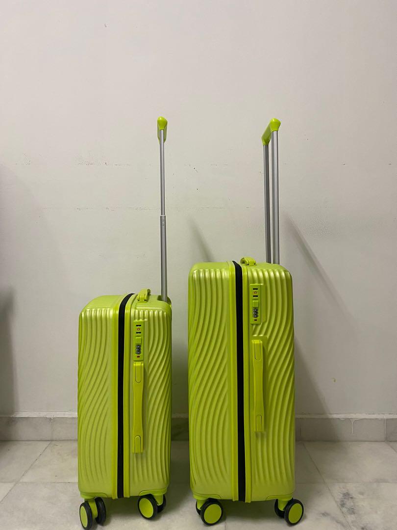 Neon green suitcase on sale
