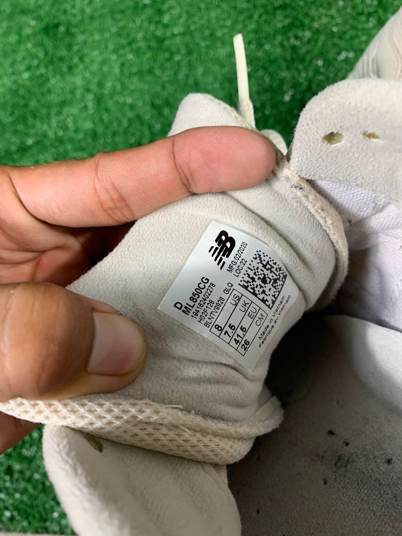 New Balance 850 Mono Pack Off White, Men's Fashion, Footwear, Sneakers on Carousell