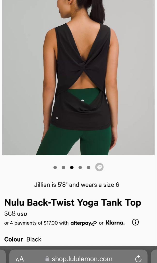 Nulu Back-Twist Yoga Tank Top
