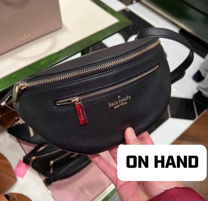 SALE! ON HAND KATE SPADE BELT BAG BLK, Women's Fashion, Bags & Wallets,  Clutches on Carousell