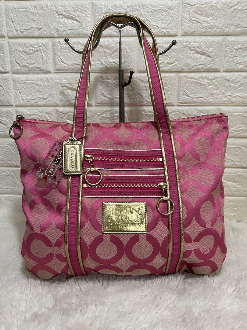 Coach poppy op hot sale art glam tote