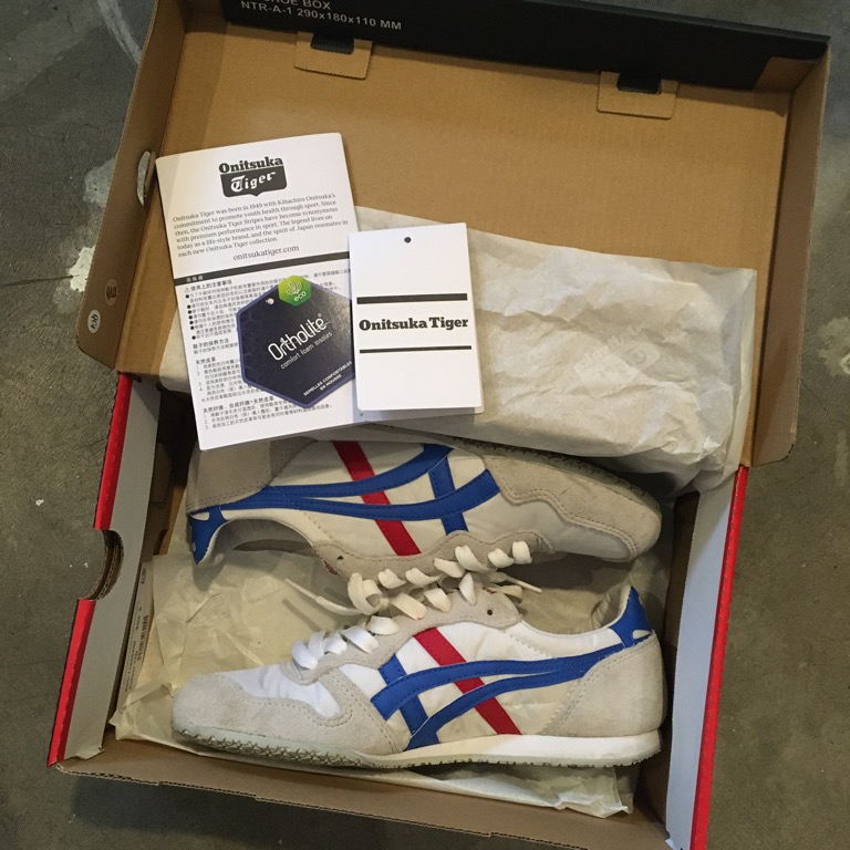 ORIGINAL Onitsuka Tiger Serrano White Blue PRICE SLIGHTLY