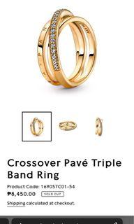 Pandora Crossover Band Ring