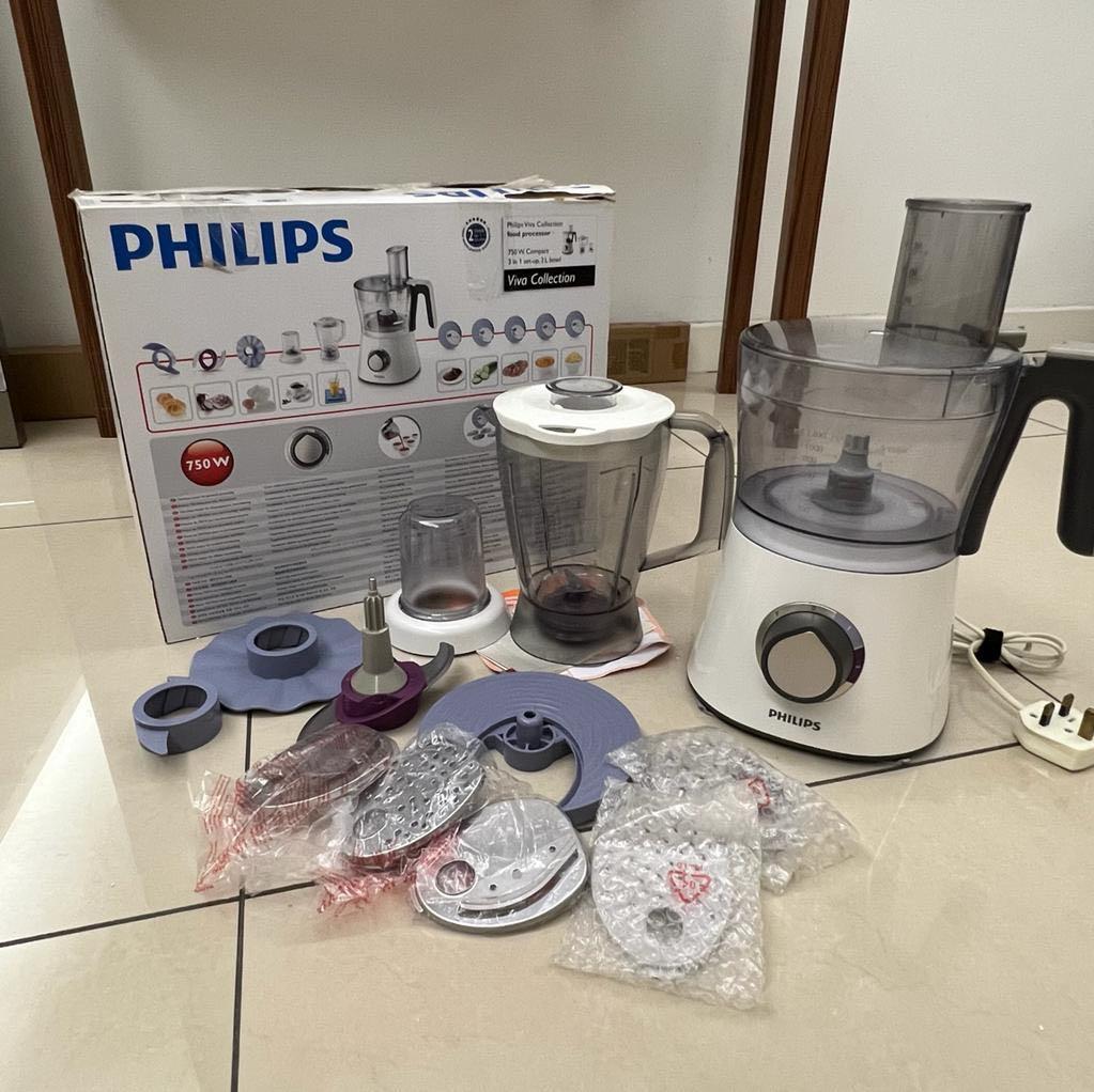 PHILIPS FOOD PROCESSOR HR7628, TV & Home Appliances, Kitchen