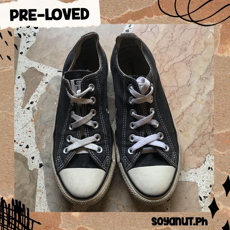 Converse black sales old school