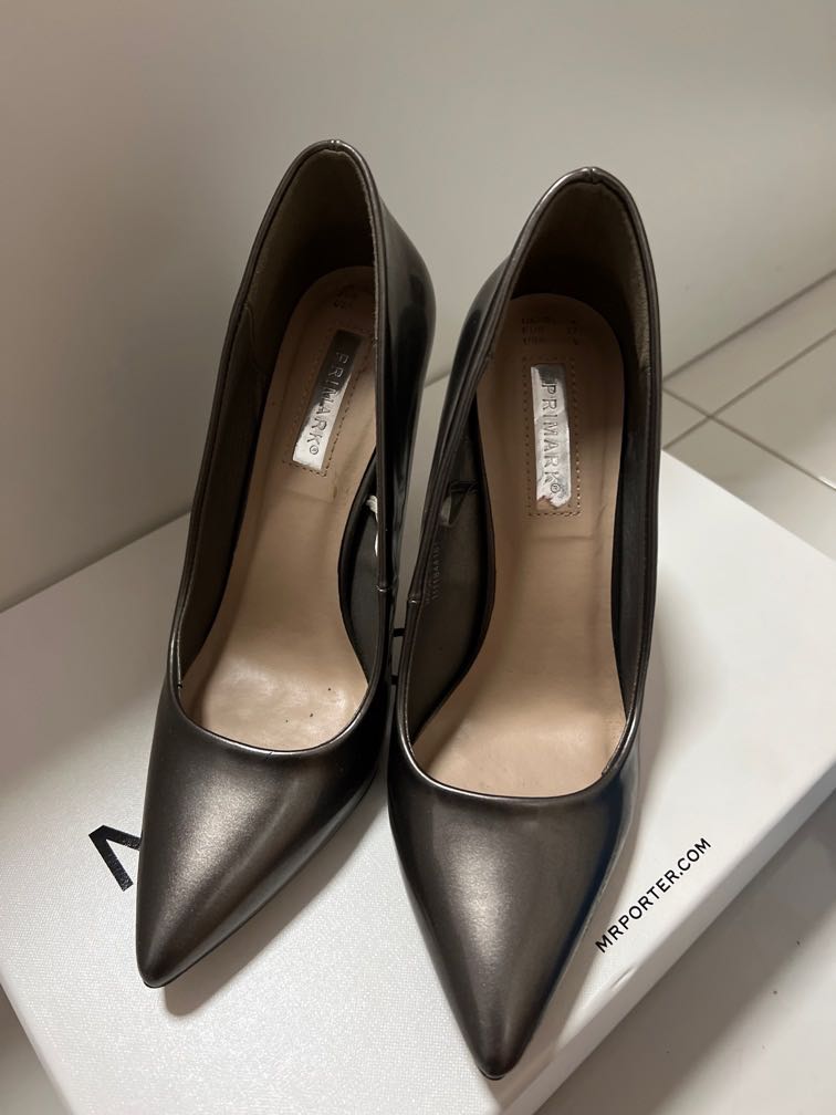 Primark Silver Heels Women s Fashion Footwear Heels on Carousell