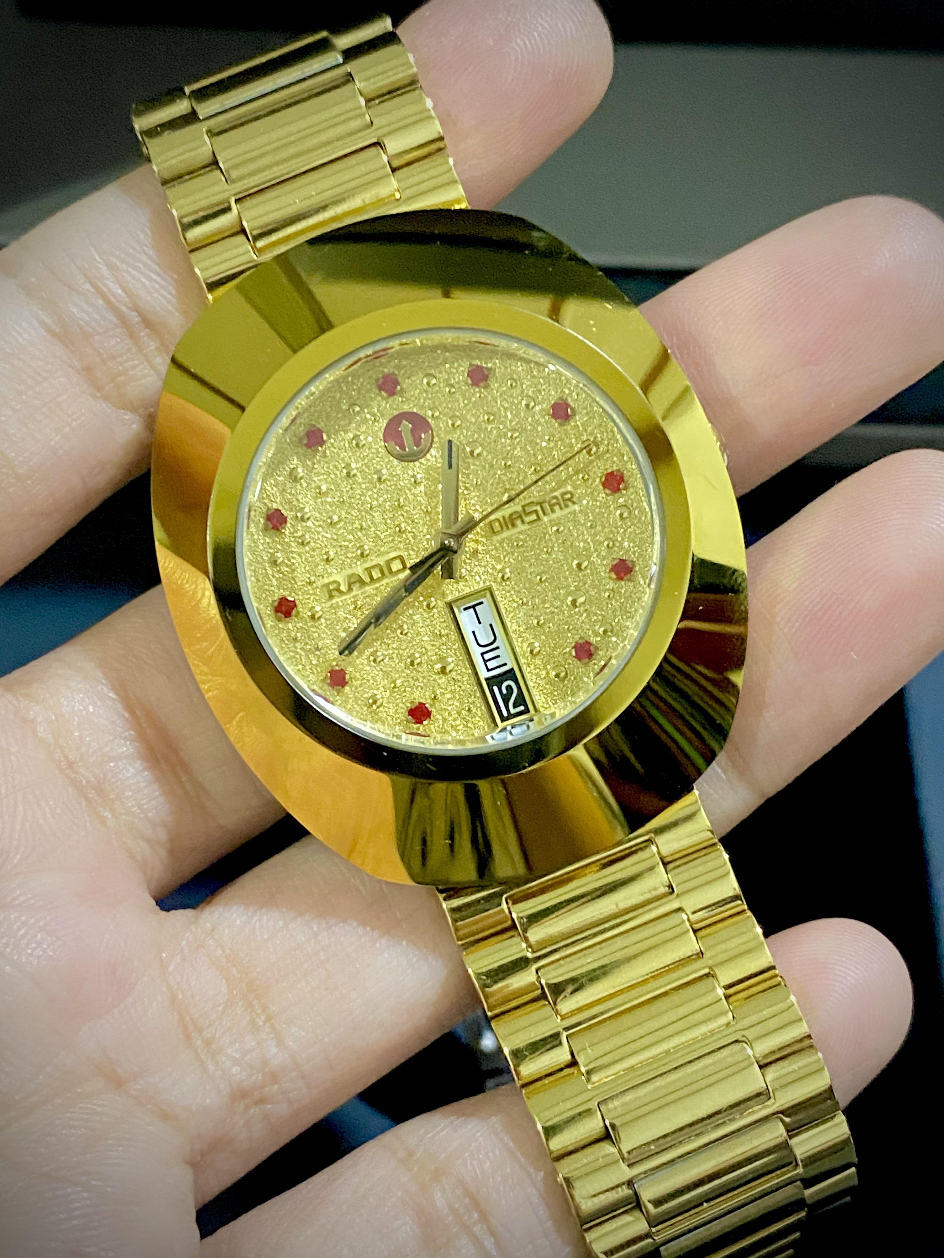 = 3pcs Gold color CROWN New made for RADO Automatic 