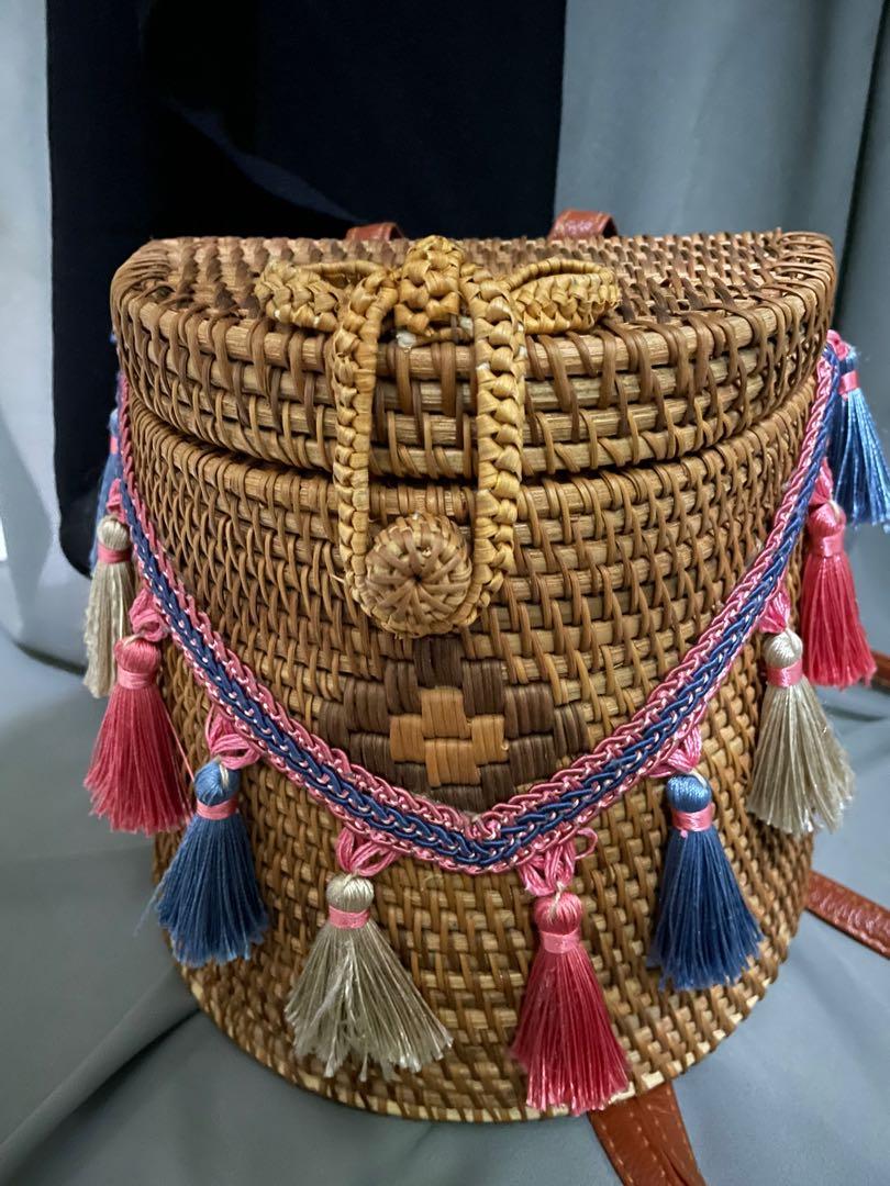 Rattan clearance bag backpack