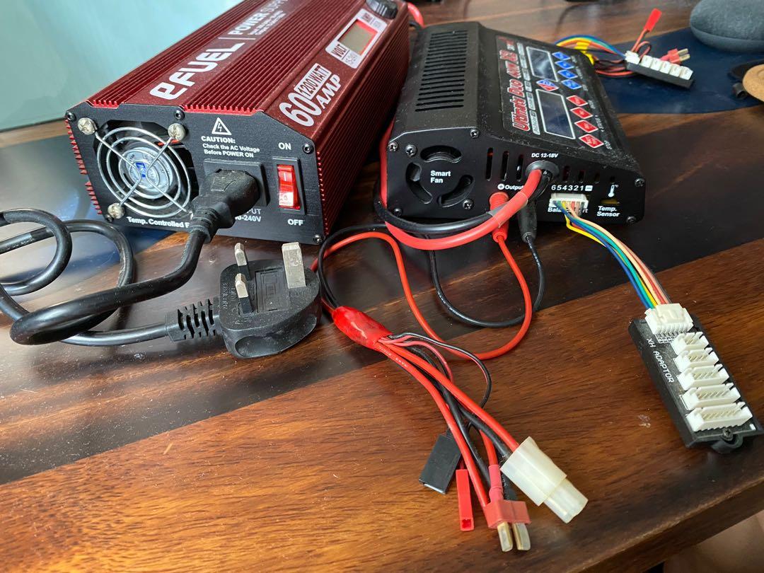 RC Plane battery charger set (both power supply and battery charger