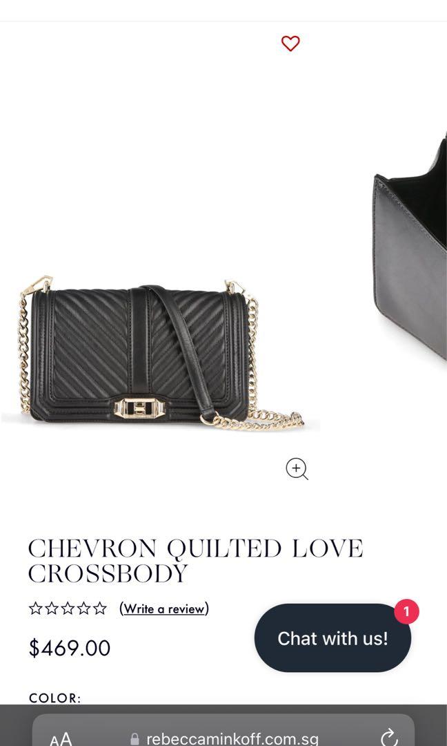 Rebecca Minkoff Chevron Quilted Love Crossbody