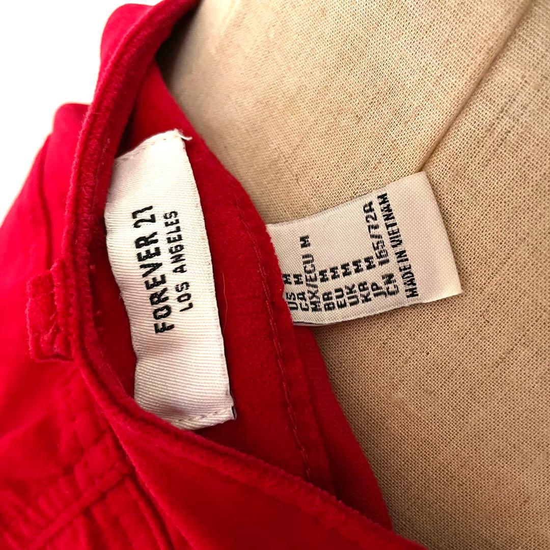Red Short Velvet Skirt Forever 21 Women s Fashion Bottoms
