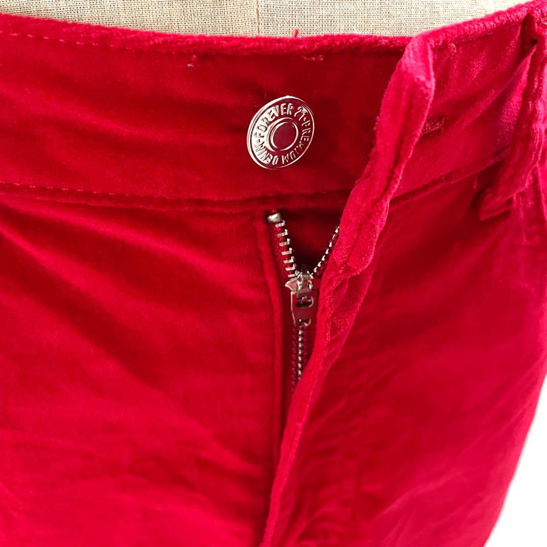 Red velvet shorts forever 21 hotsell