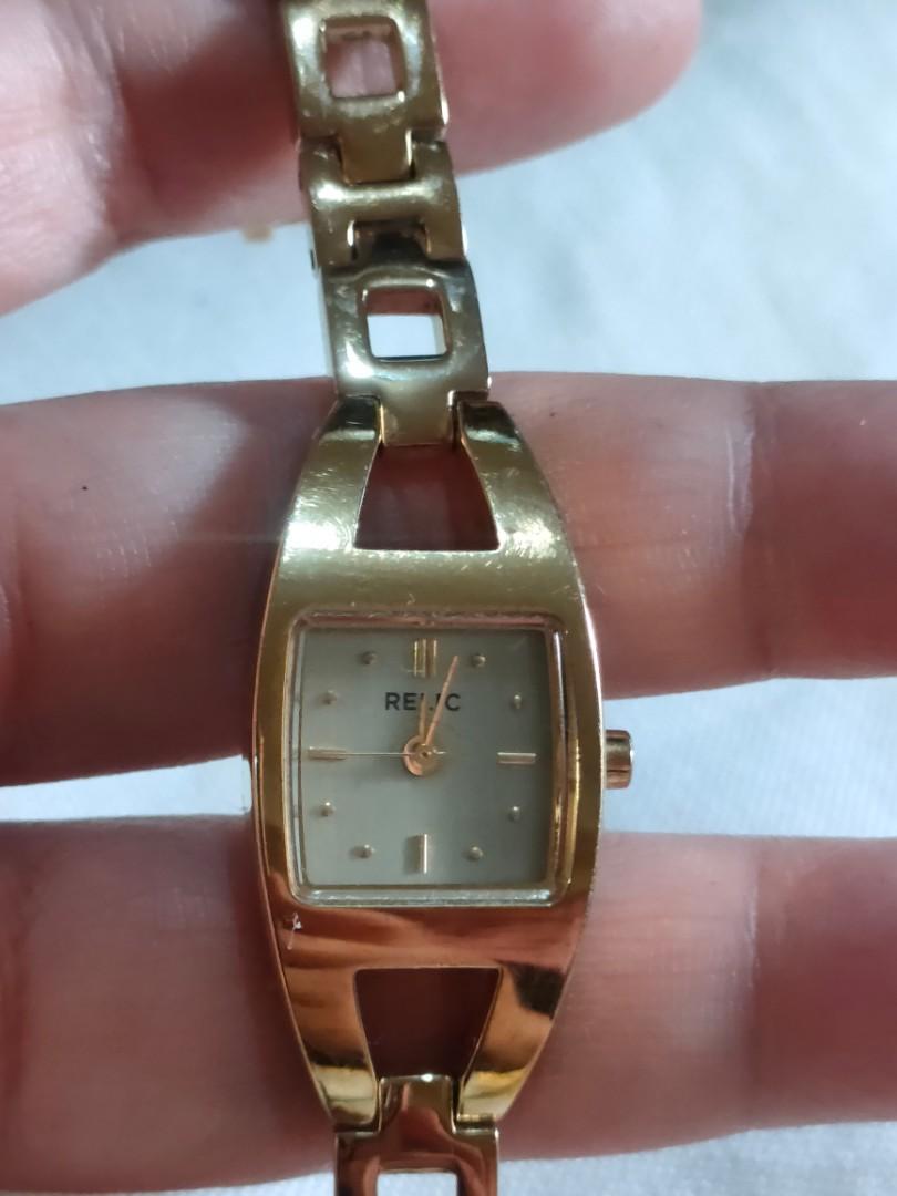 relic gold watch square, Women's 