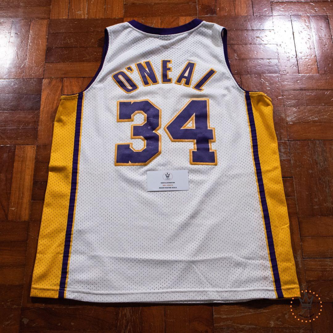 Nike LA Lakers Shaquille O'neal Pro Cut Game Jersey