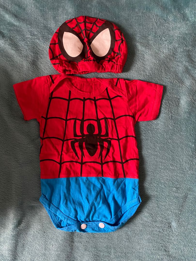 spiderman baby onesie, Babies & Kids, Babies & Kids Fashion on Carousell